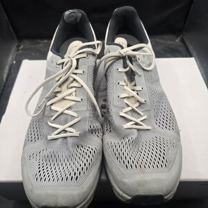 On Running Men's White and Gray Athletic Shoes